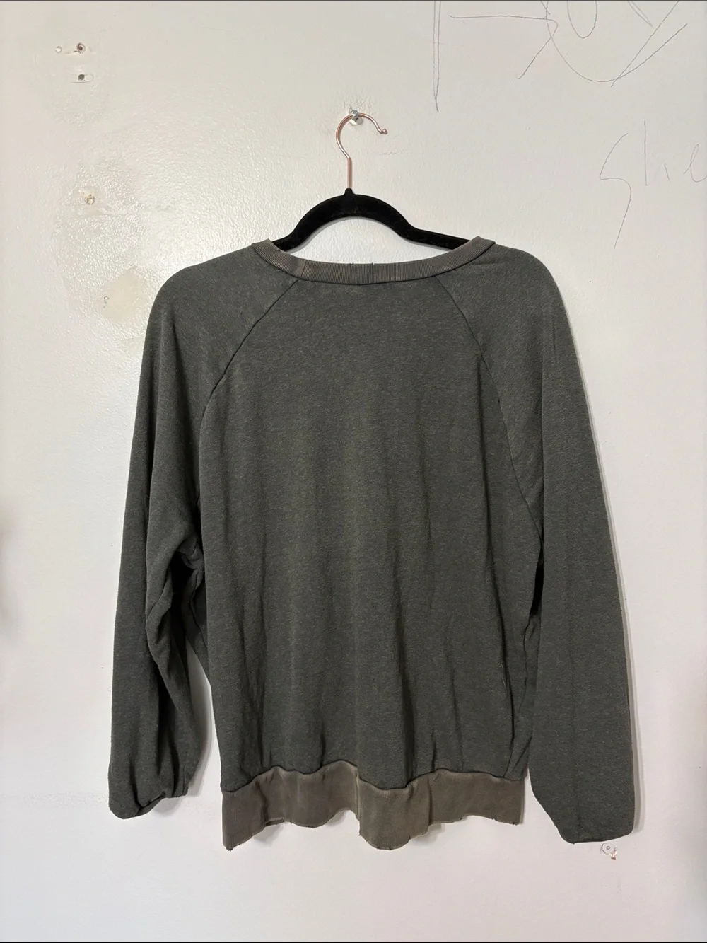 Free People Think Free Gray Graphic Pullover Sweatshirt Top S - Picture 4 of 4